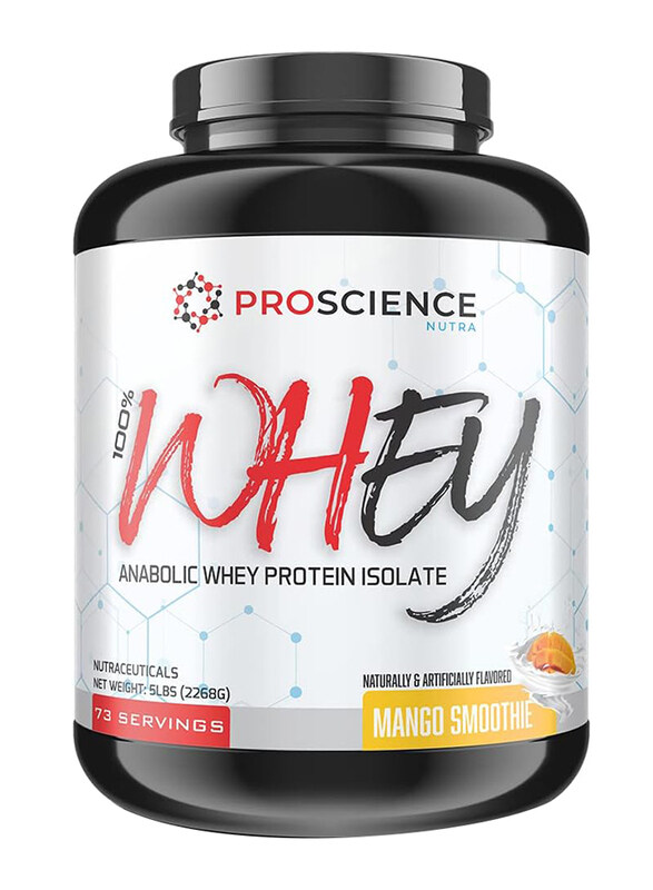 

Proscience Nutra 100% Whey Anabolic Protein Isolate Powder, 2268gm, Mango Smoothie