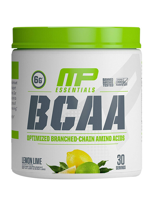 

Musclepharm Essentials Bcaa Amino Acids Post-Workout Recovery Drink Powder, 30 Servings, Lemon Lime