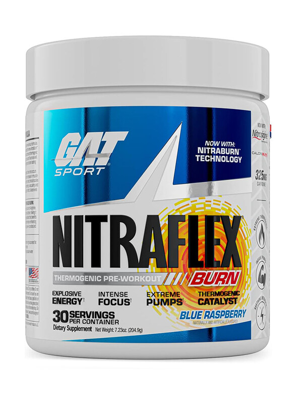 

Gat Sport Nitraflex Burn Supplement, 30 Servings, Blue Raspberry