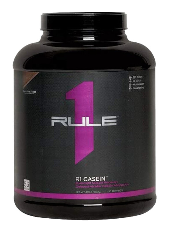 

Rule 1 Protein R1 Casein, 55 Servings, 4.11Lbs, Chocolate Fudge