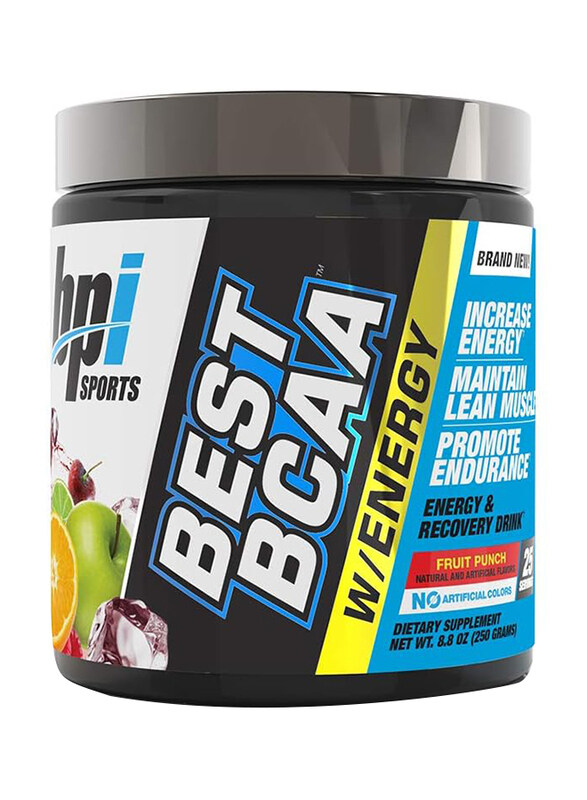 

BPI Sports Best BCAA with Energy Healthy BCAA Powder, 250g, Sour Candy