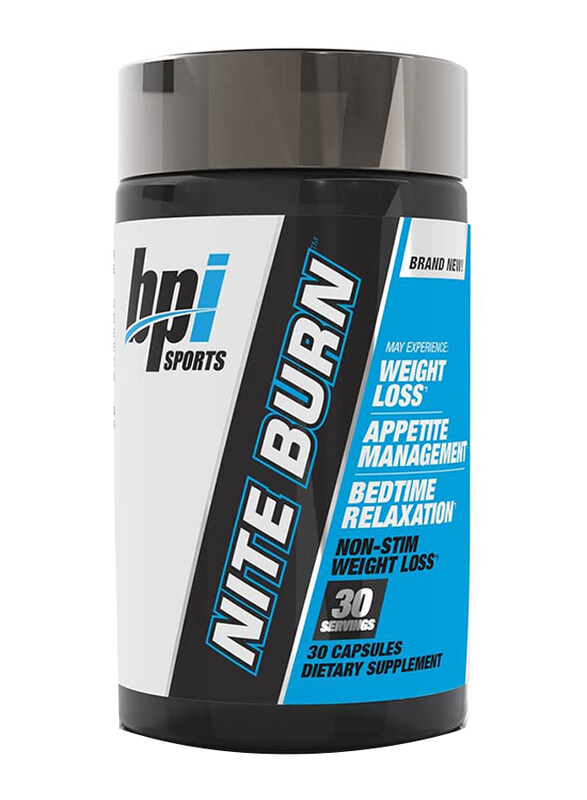 

Bpi Sports Nite-Burn Nighttime Weight Management, 30 Capsules, Regular