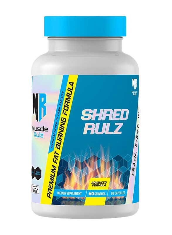 

Muscle Rulz Shred Rulz Fat Burner Dietary Supplement, 60 Capsules, Unflavoured