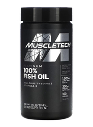 Muscletech Platinum 100% Fish Oil, 100 Softgels, Unflavoured
