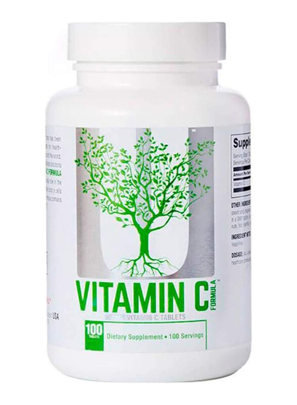 

Universal Nutrition Vitamin C Formula 500 mg, 100 Tablets