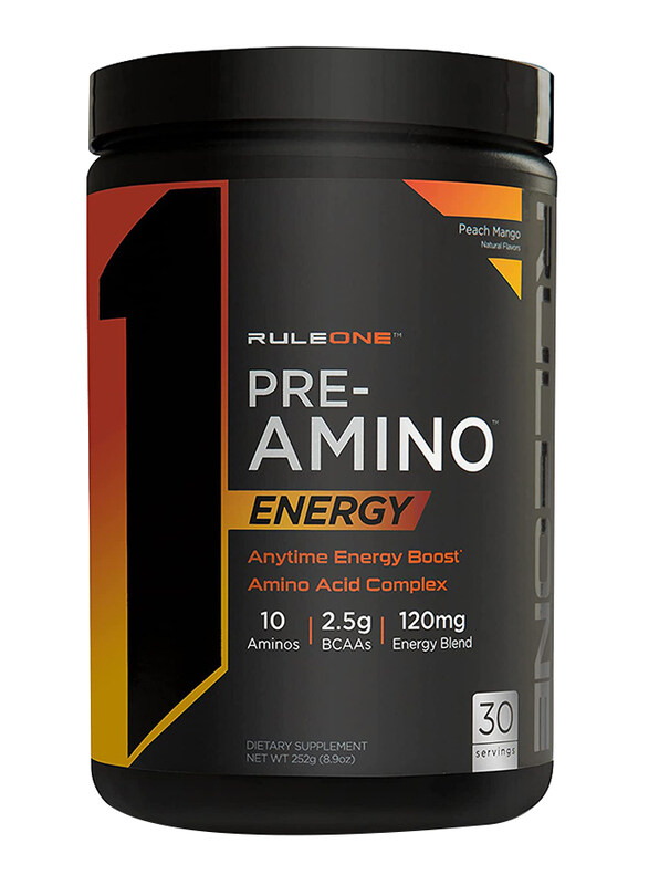 

Rule 1 Protein Rule One Proteins R1 Pre Amino Acid, 30 Servings, 252gm, Peach Mango