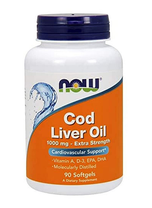

Now Cod Liver Oil Softgels, 1000mg, 90 Softgels