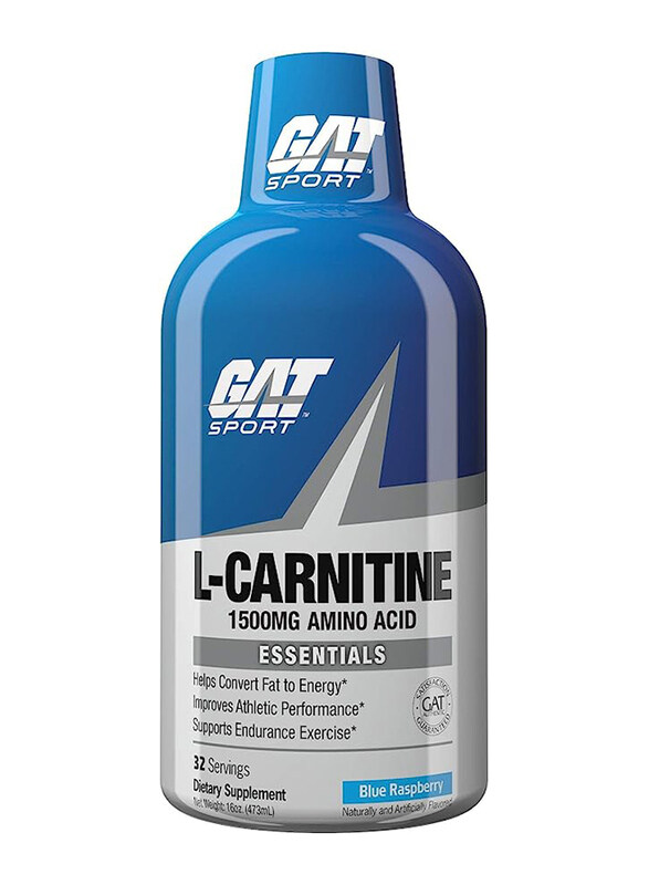 

Gat Sport Essentials Liquid L-Carnitine, 16 oz, Blue Raspberry