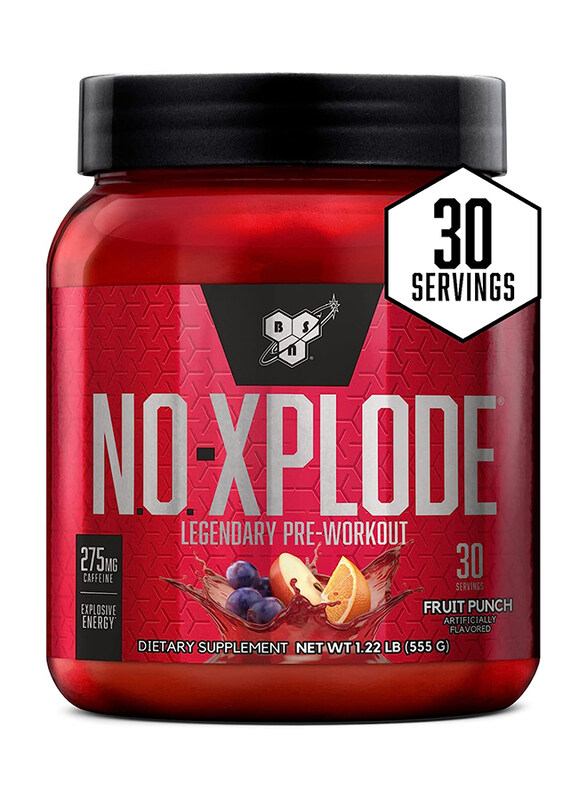 

BSN No Xplode Legendary Pre Workout Supplement with Creatine & Beta-Alanine Dietary Supplement, 1.22 Lbs, 30 Servings, Fruit Punch