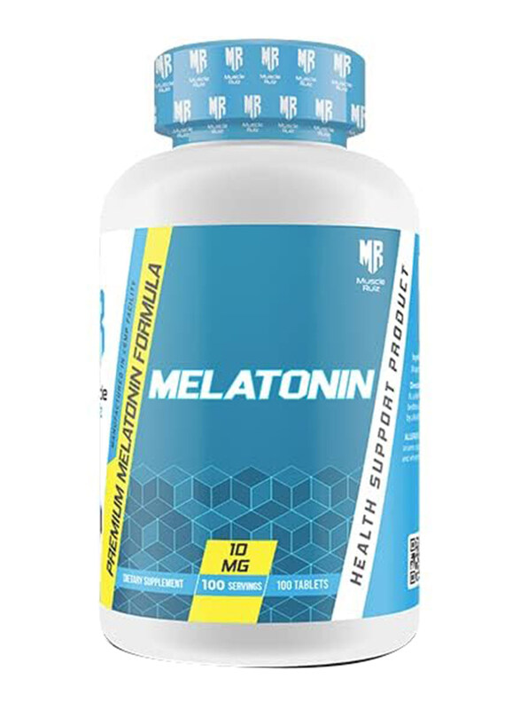 

Muscle Rulz 10mg Melatonin, 100 Tablets, Regular