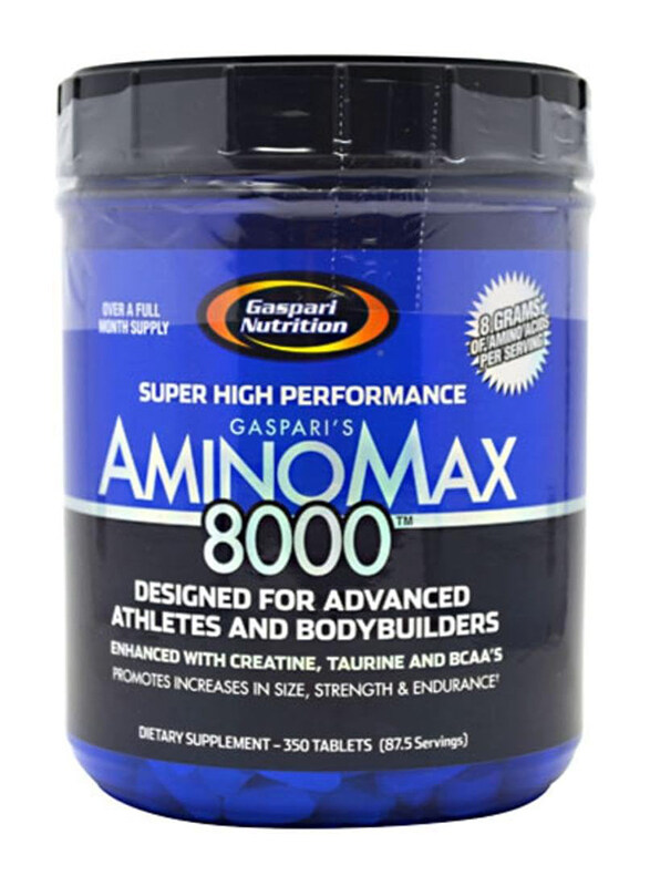 

Gaspari Nutrition Amino Max 8000 Dietary Supplement, 350 Tablets