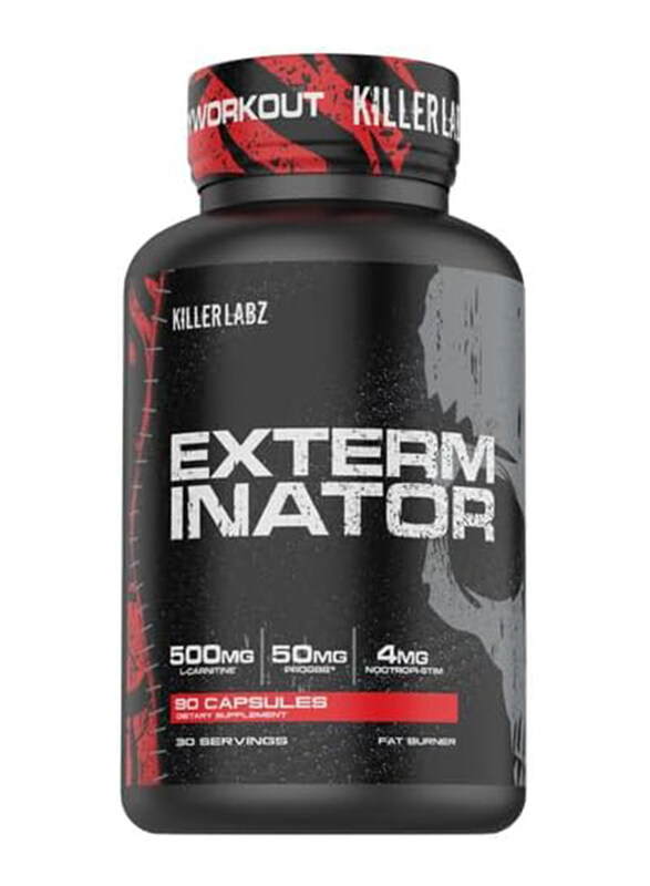 

Killer Labz Exterminator Fat Burner, 90 Capsules, Unflavoured