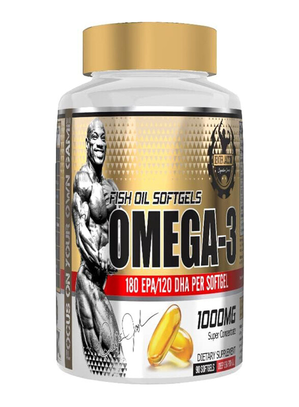 

Dexter Jackson Omega-3 Fish Oil Softgels, 1000mg, 90 Softgels, Unflavoured