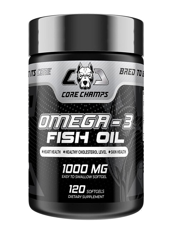 

Core Champs Omega-3 Fish Oil Dietary Supplement, 1000mg, 120 Softgels