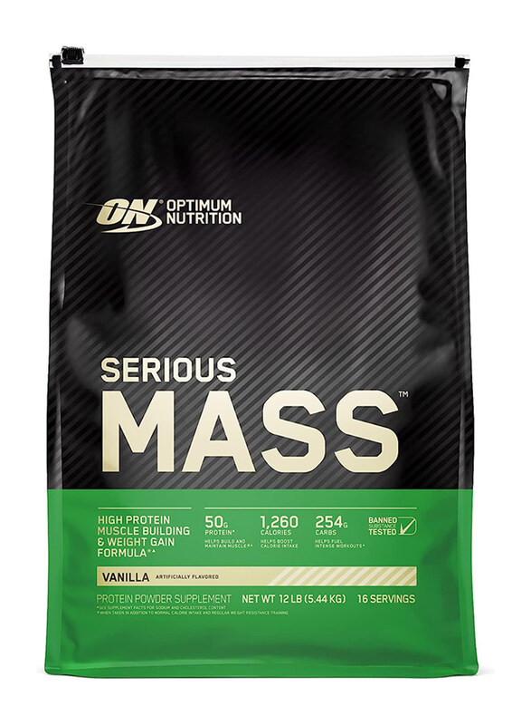 

Optimum Nutrition Serious Mass Protein Powder, 5.44 Kg, Vanilla