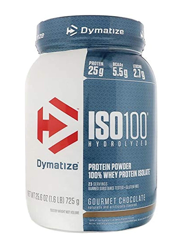 

Dymatize ISO 100 DYM Protein Powder, 1.6 Lbs, Gourmet Chocolate