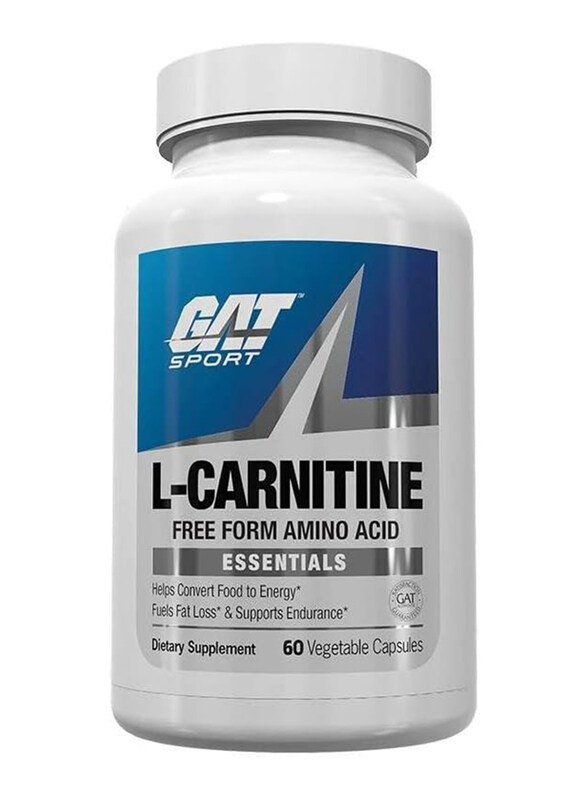 

Gat Sport Carnitine Essentials 60 Vegetarian Dietary Supplement, 60 Capsules, Plain