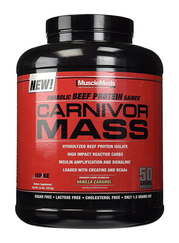 

MuscleMeds Carnivor Mass Diet Supplement, 5.6 Lbs, Vanilla Caramel