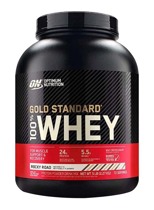 

Optimum Nutrition 100% Gold Standard Whey, 2.27 KG, Rocky Road