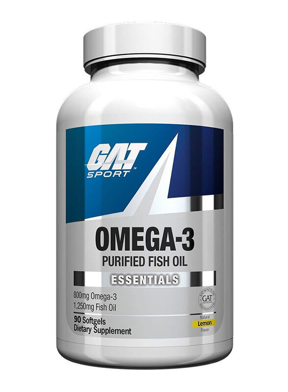 

Gat Sport Omega-3 Purified Fish Oil Dietary Supplement, 90 Softgels