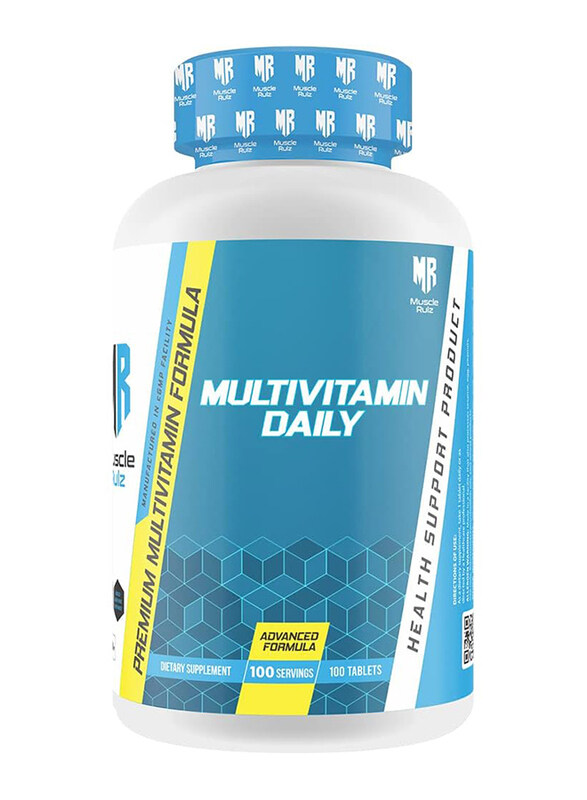 

Muscle Rulz Mutivitamin Daily, 100 Tablets, Unflavoured