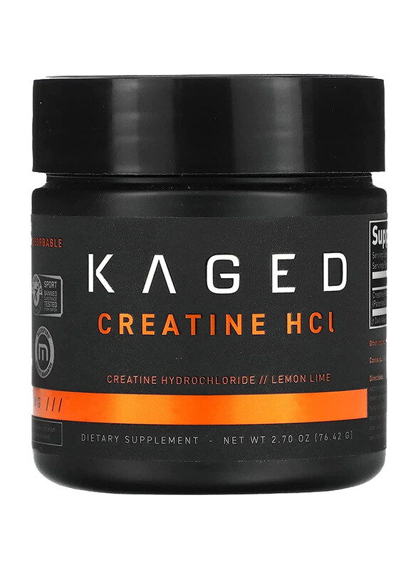 

Kaged Muscle Creatine HCl Patented Creatine Powder, 75 Servings, Lemon Lime