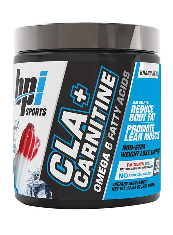 

BPI Sports CLA + Carnitine Conjugated Linoleic Acid Performance Dietary Supplement, 50 Servings, Rainbow Ice