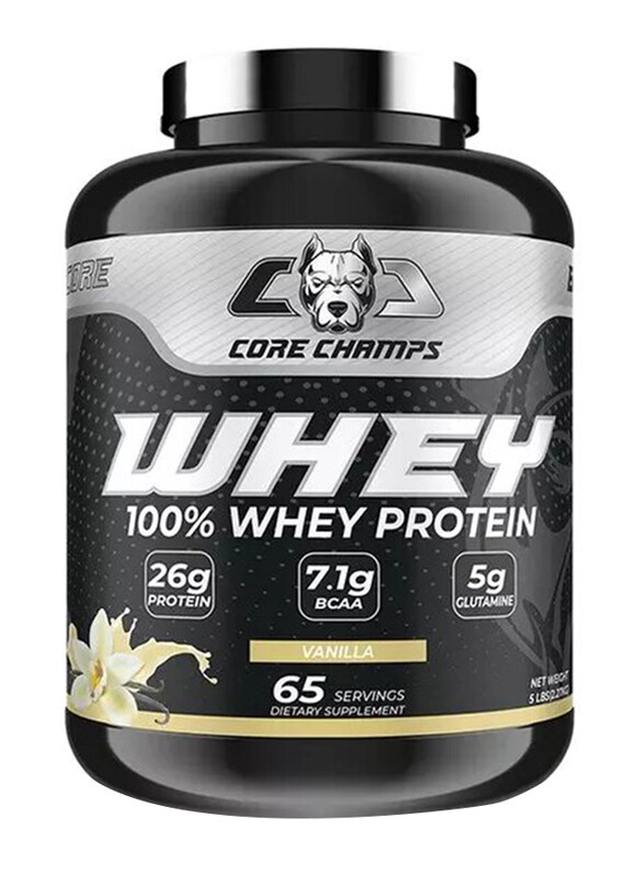 

Core Champs 100% Whey Protein, 65 Servings, 5Lbs, Vanilla