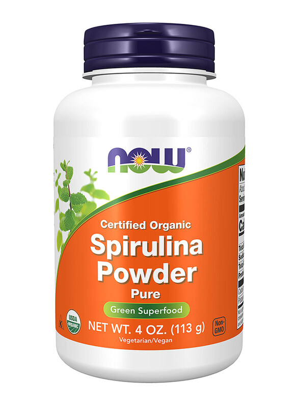 

Now Organic Spirulina Powder with Beta-Carotene (Vitamin A) and B-12, 4 oz