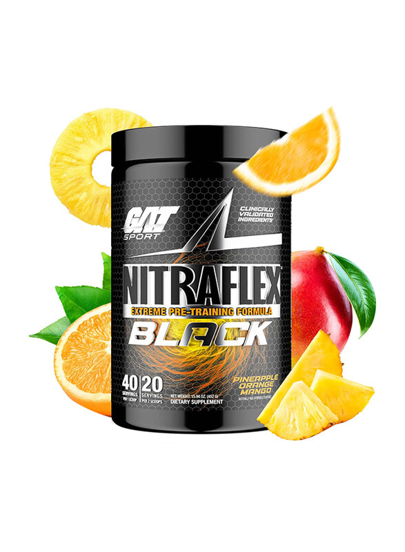 

Nitraflex Black Extreme Pre-Training Formula, 452gm, Pineapple/Orange/Mango