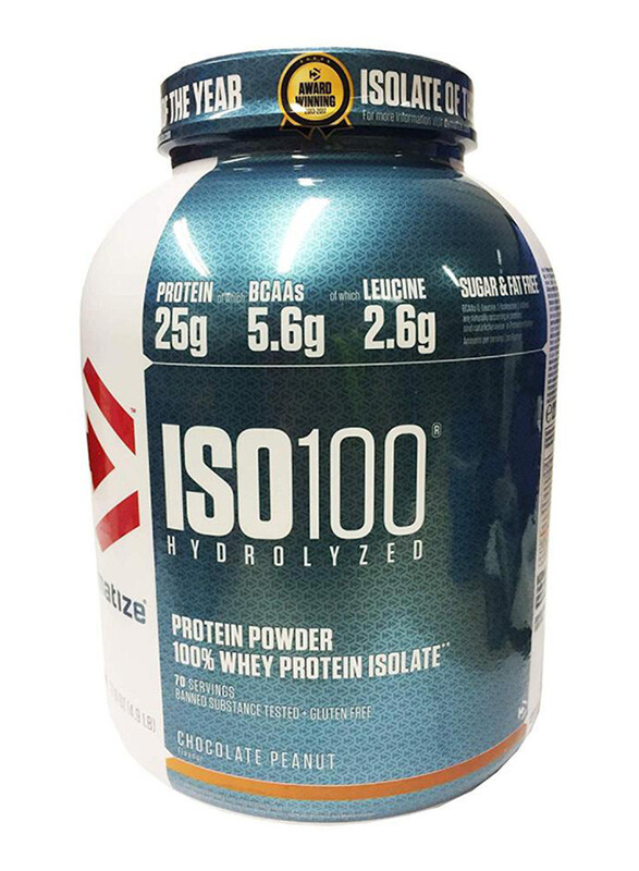 

Dymatize Iso 100 Hydrolyzed Protein Powder, 2.2 KG, Chocolate Peanut