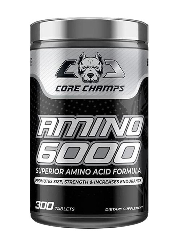 

Core Champs Amino 6000 Superior Amino Acid Formula Dietary Supplement, 300 Tablets