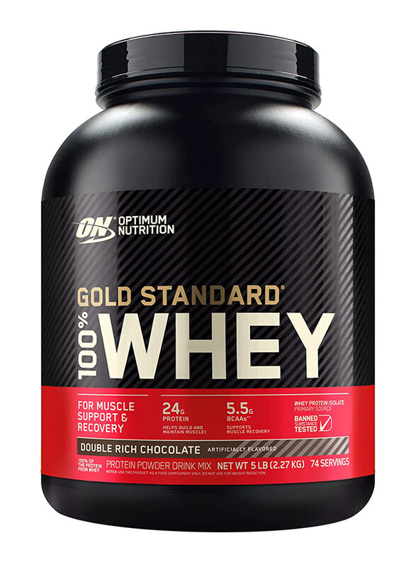 

Optimum Nutrition Gold Standard Whey Protein, 5 Lbs, Double Rich Chocolate