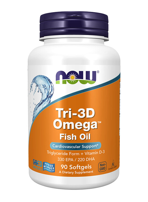 

Now Tri-3D Omega Softgels, 1000mg, 90 Softgels