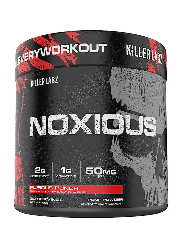 

Killer Labz Noxious Pump Powder Dietary Supplement, 30 Servings, Furious Punch