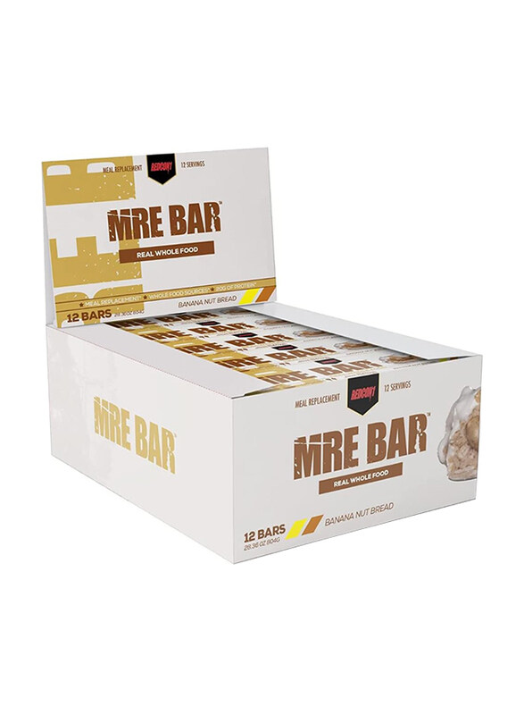 

Redcon1 Meal Replacement Mre Bar, 12 Pieces, Banana Nut Bread