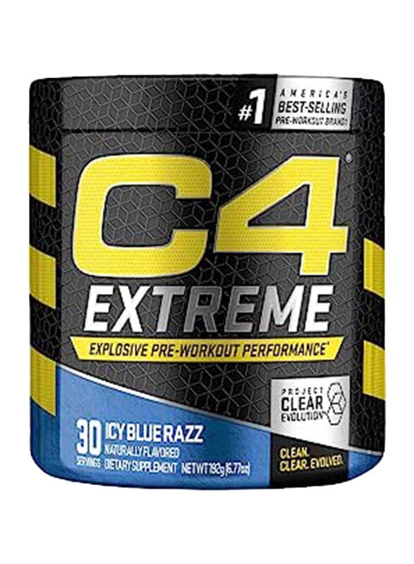 

Cellucor C4 Extreme Pre Workout Powder, 30 Servings, Icy Blue Razz