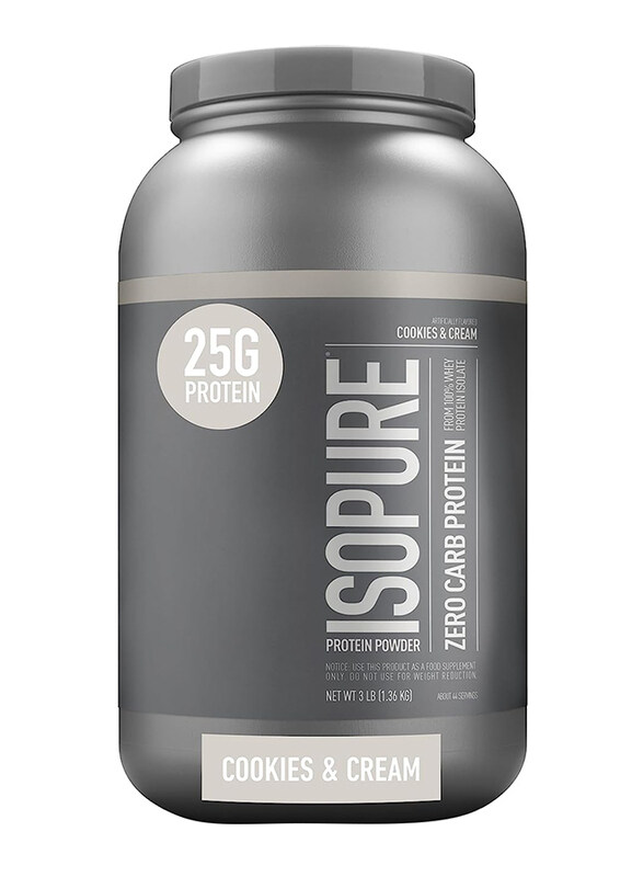 

Nature's Best Isopure Whey Isolate Protein Powder with Vitamin C & Zinc, 1.36 Kg, Cookies & Cream