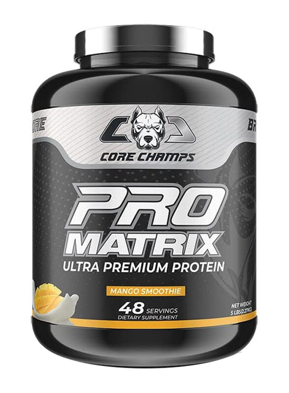 

Core Champs Pro Matrix Ultra Premium Protein Powder, 48 Servings, Mango Smoothie