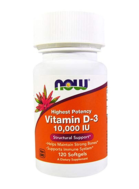 

Now Vitamin D-3 Softgels, 10000 Iu, 120 Softgels