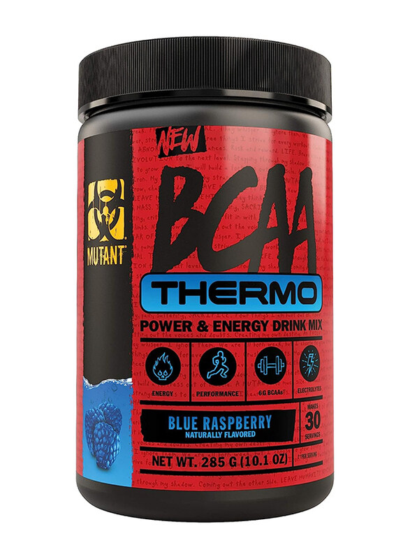 

Mutant Bcaa Thermo Supplement Bcaa Powder With Micronized Amino Acid and Energy Support, 285gm, Blue Raspberry