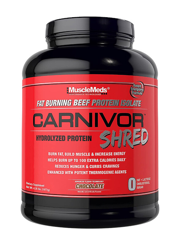 

MuscleMeds Carnivor Shred Fat Burning Hydrolized Beef Isolate Protein Powder, 4.35 Lbs, Chocolate