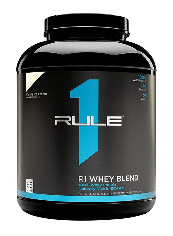 

Rule1 R1 Whey Blend Protein Powder, 70 Servings, Vanilla Ice Cream