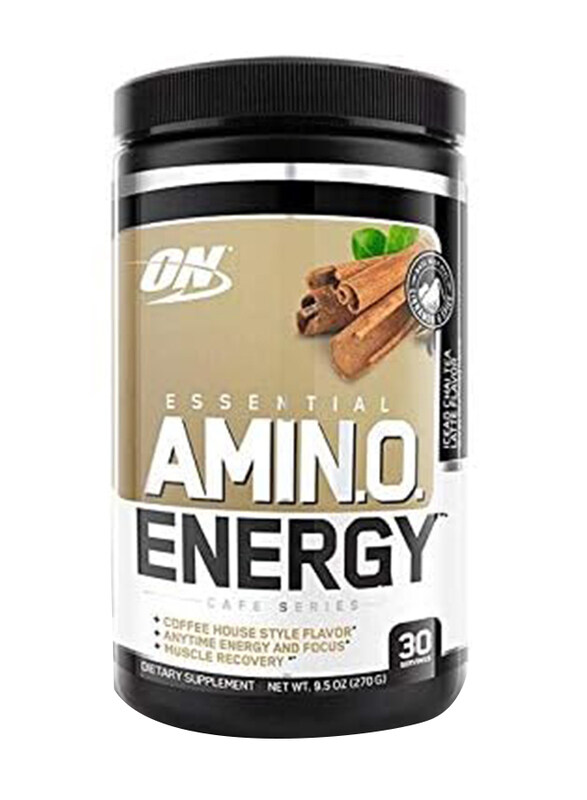 

Optimum Nutrition Essential Amino Energy Powder, 270g, Iced Chai Tea Latte