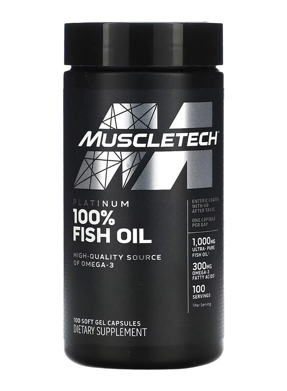 

Muscletech Platinum 100% Fish Oil, 100 Softgels, Unflavoured