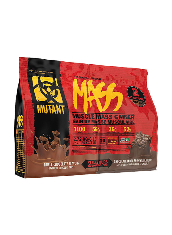 

Mutant Mass Dual Chamber, Chocolate Fudge Brownie, 2.72Kg