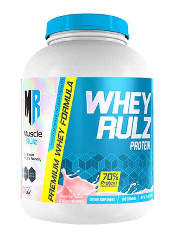 

Muscle Rulz Whey Rulz Protein, 5Lbs, Strawberry