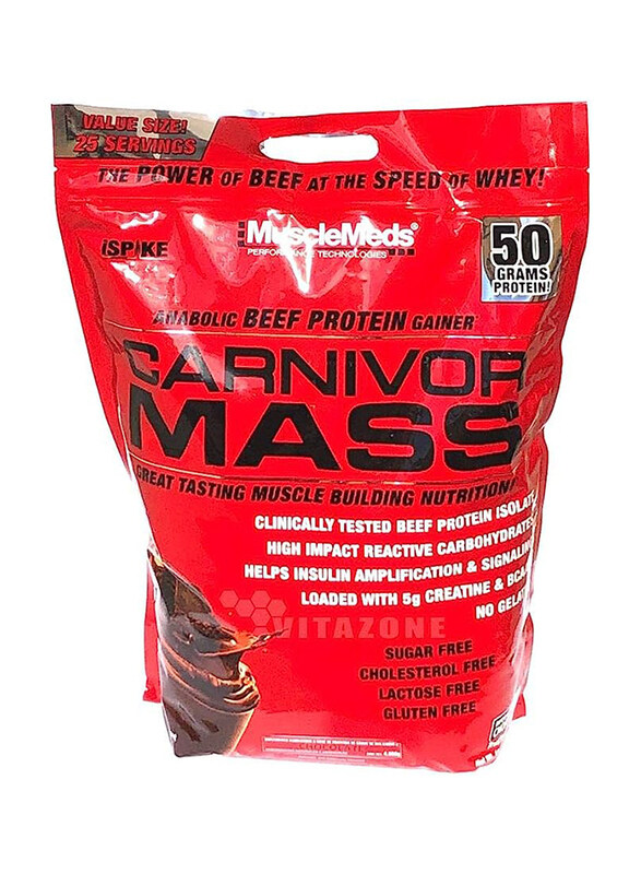 

MuscleMeds Carnivor Mass Protein Gainer, 25 Servings, Chocolate