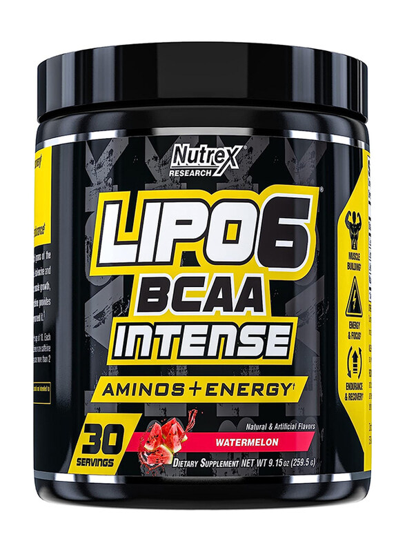 

Nutrex Research Intense Amino + Energy Lipo 6 BCAA, 259gm, Watermelon