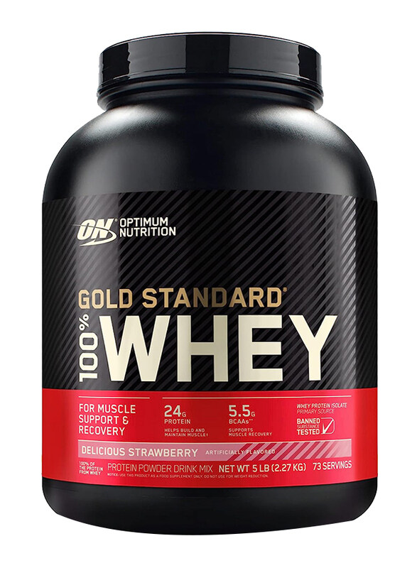 

Optimum Nutrition Gold Standard Whey Protein, 5 Lbs, Strawberry